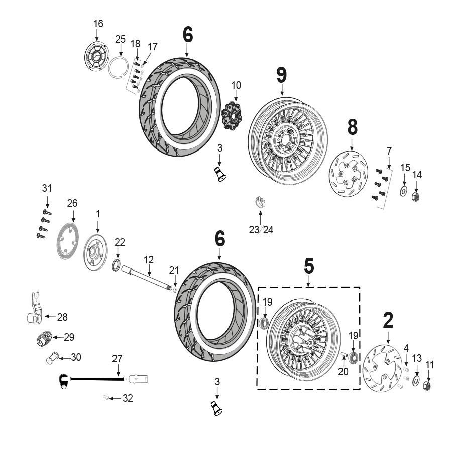 Schéma technique constructeur ROUES