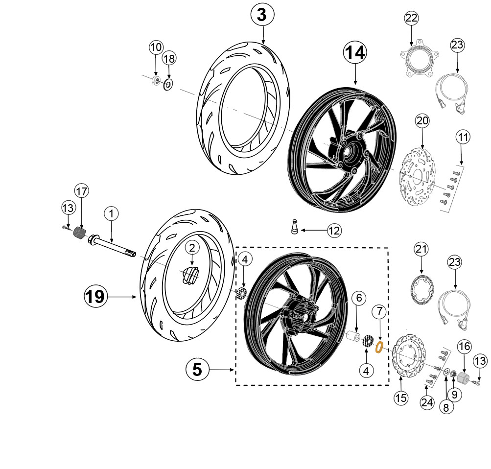 Schéma technique constructeur ROUES