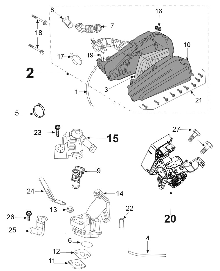 Schéma technique constructeur SYSTEME INJECTION
