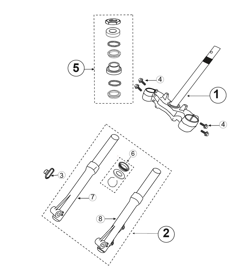 Schéma technique constructeur FOURCHE-DIRECTION
