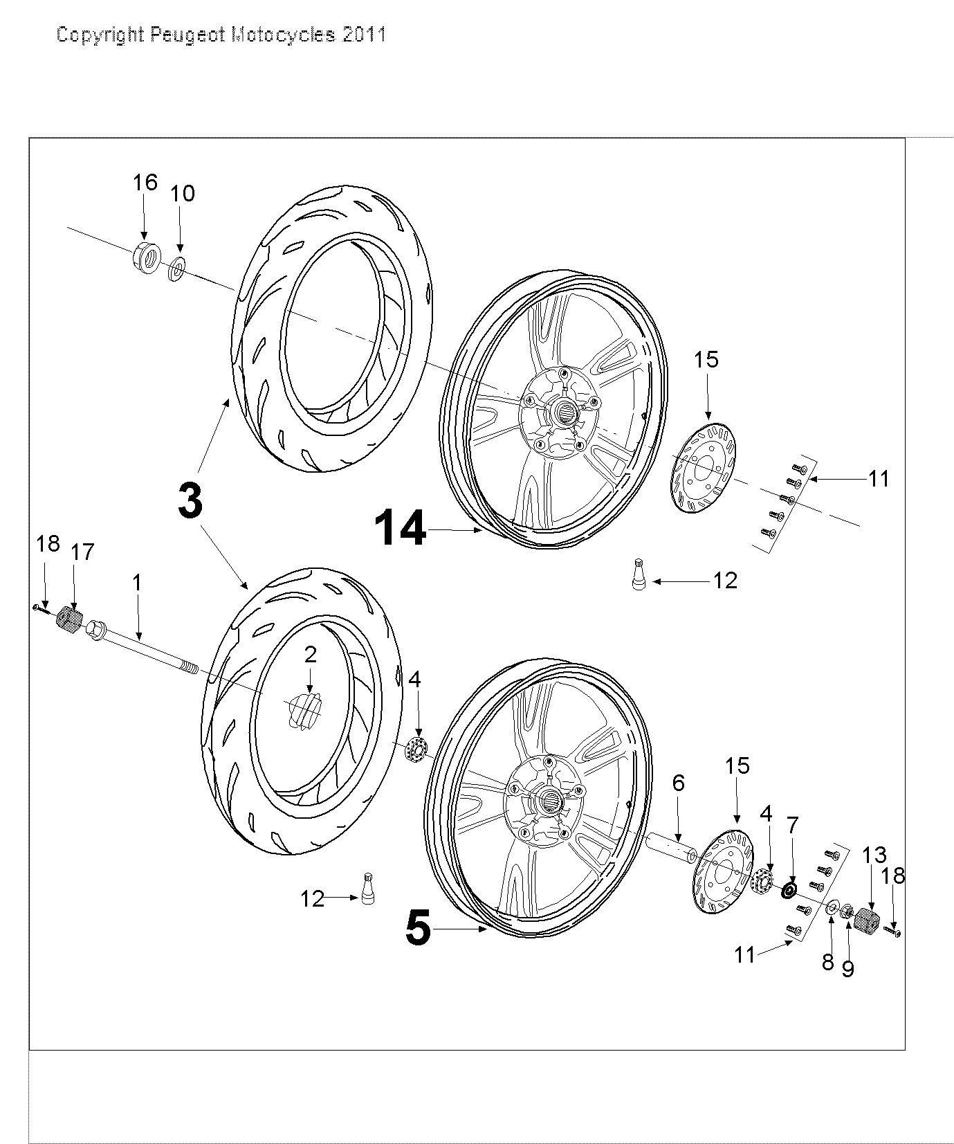 Schéma technique constructeur ROUES