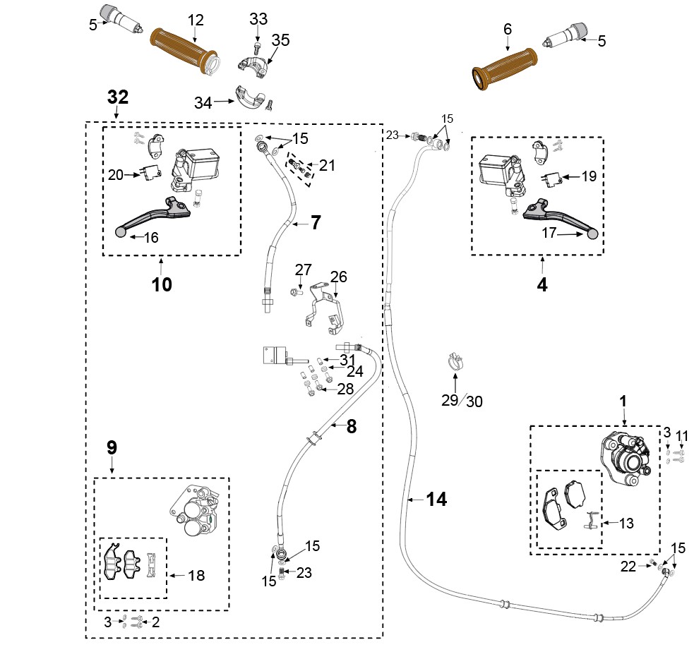 Schéma technique constructeur SYSTEME DE FREINAGE