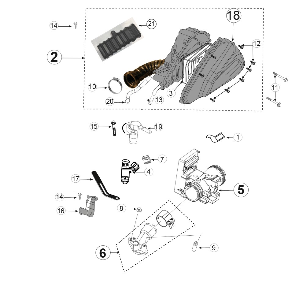 Schéma technique constructeur SYSTEME INJECTION