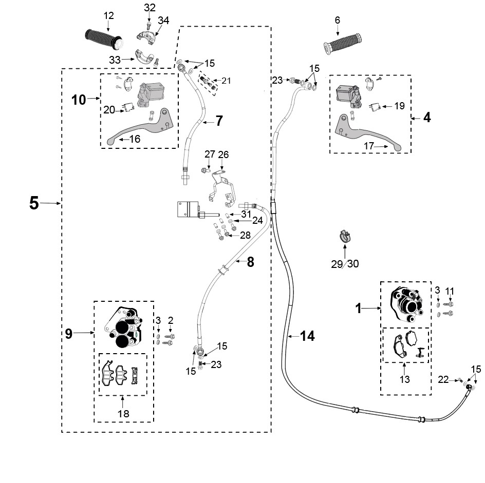 Schéma technique constructeur SYSTEME DE FREINAGE