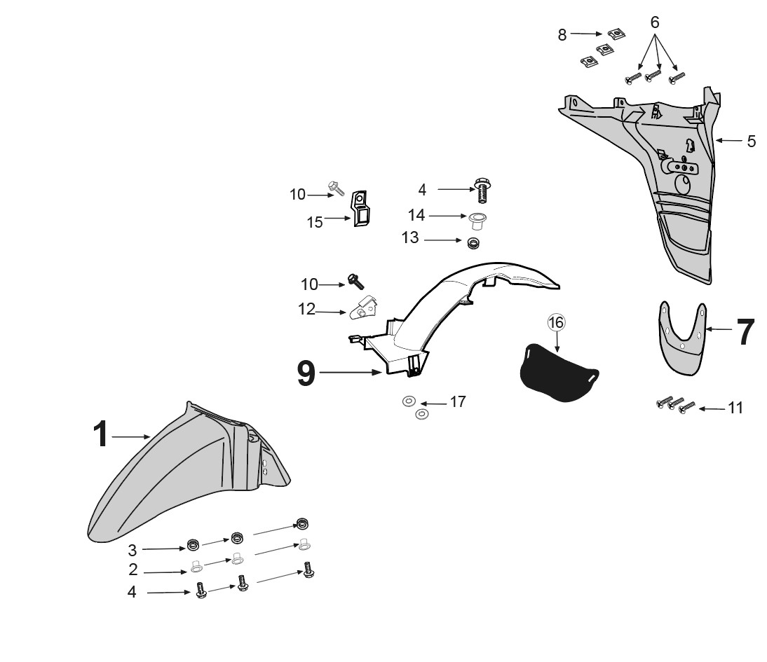 Schéma technique constructeur GARDE - BOUE