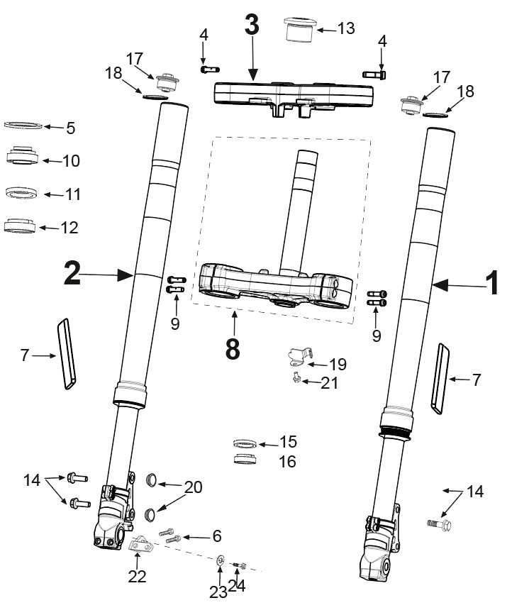 Schéma technique constructeur FOURCHE DIRECTION
