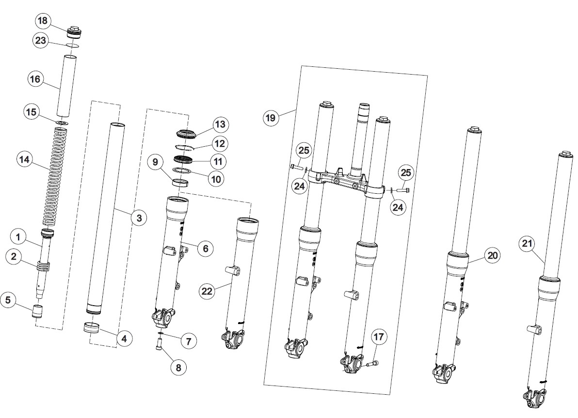 Schéma technique constructeur FOURCHE - DIRECTION 2